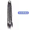 Trenzas Boxeadora Cola de Caballo Alta para Mujeres con Cabello Largo, Dreadlocks Dulces y Cool de Chica, Trenzas Largas con Mechas, Trenzas de Celebridad de Internet, Cola de Caballo Falsa