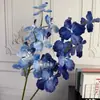 Orquídea Artificial de Gama Alta de 9 Cabezas Orquídea Flores Falsas para Boda Materiales Florales para Salón de Bodas Flores para Decoración del Hogar Venta al por Mayor de Flores Falsas