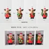 Decorações de Natal Transfronteiriças Nuchi Mini Resina Velho Homem Sala de Neve Papai Noel Árvore de Natal Pequeno Pingente (Em Caixa)