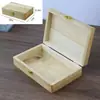 Caja de Almacenamiento Cuadrada con Cerradura de Madera Maciza para Joyería, Escritorio, Madera de Paulownia Quemada Vintage, Caja de Regalo Grabada, Estudio