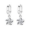 Brincos de flores estilo coreano femininos estilo mori brincos de diamante borla flor de ameixa brincos curtos de zircônia joias doces