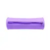 Bolsa cilíndrica de silicona para lápices, Bolsa de lápices portátil, Bolsa de almacenamiento de maquillaje con cremallera, Bolsa para lápices de estudiante con logo imprimible