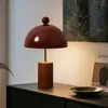 Lámpara de mesita de noche de alta gama de madera maciza estilo americano para dormitorio y sala de estar de estilo vintage francés, lámpara de mesita de noche vintage para dormitorio de hotel