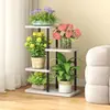Rack de flores Sala de estar Varanda de chão Rack de armazenamento de flores 2024 Novo suporte para vasos de flores Planta de ferro carnudo multicamadas