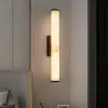 Luminária de parede para cabeceira de quarto de mármore transfronteiriça, luminária de parede de designer criativo nórdico para sala de estar, escritório de vendas, saguão, hotel