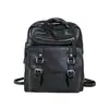 Nueva mochila escolar moderna y genial transfronteriza estilo retro europeo y americano mochila de PU para hombres y mujeres mismo estilo mochila casual de gran capacidad