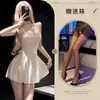 Fragancia Nocturna Lencería Sexy Transparente, Camisón Puro Deseo, Uniforme de Tentación Sexy para Mujer sin Espalda