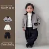 Abrigo de algodón para niños en invierno, ropa de invierno súper elegante para niños, chaqueta de estilo coreano con cuello de solapa, abrigo de algodón para bebés niños, ropa de invierno