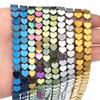 Pulsera Collar Corazón de Durazno Electrochapado Piedra de Vesícula Negra Cuentas Plano Arco Corazón de Durazno Piedra de Vesícula Negra Cuentas Sueltas Accesorios de Joyería DIY
