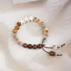 Pulseira de cerâmica de Jingdezhen por atacado antiga com miçangas popular pequena arte fresca doce nova joia de pulseira chinesa