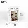 Livro de Dobradura Inglês Moderno Simples Moda Criativa Simulação Livro Sala de Estar Hotel Decoração Suave Livro Enfeites de Mesa