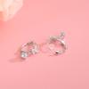 Pendientes de borlas dulces con incrustaciones de circonitas y mariposas de plata S925 con forma de árbol de baniano para mujer, una generación de cabello