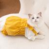 Traje de peto de pana cálido y lindo de oso para gato otoño e invierno estilo japonés y coreano ropa para mascota de perro de cuatro patas