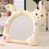 Espejo de Maquillaje de Gato, Espejo de Dibujos Animados de Puntos, Espejo de Escritorio DIY, Espejo para Estudiantes Montable en Pared, Espejo de Belleza de Alta Definición para Dormitorio