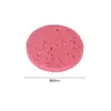 Esponja Limpiadora Facial de Pulpa de Madera y Algodón, Esponja Facial Redonda Húmeda de Celulosa Limpiadora Beauty Macaron, Esponja Limpiadora Desmaquillante
