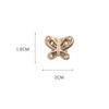 Accesorios para Zapatos con Agujero Cruzado Adaptables Transfronterizos Flor para Zapato DIY Flor de Mariposa Desmontable Hebilla de Flor Estéreo Diamante Brillante Individual