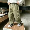 Pantalones Cargo de Primavera y Otoño para Niños 2026 Nuevo Estilo Coreano Elegantes Versátiles Casuales para Niños Pequeños Comercio Exterior