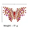 Nova Broche Borboleta Feminino Alto Senso Moda Animal Cor Diamante Borboleta Broche Pino Corsage Acessórios de Casaco