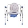 Cadeira Sanitária Dobrável de Aço Inoxidável, Cadeira Sanitária para Idosos, Vaso Sanitário para Pacientes e Mulheres Grávidas, Cadeira Sanitária Dobrável Removível