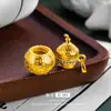 Pingente de Cabaça de Dinheiro Banhado a Ouro Cobre Ouro de Areia Vietnamita Diamante Pingente Abridor Nicho Exquisito Versátil Joia Feminina