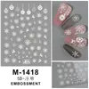 Otoño 2024 Nuevas Pegatinas para Uñas en Relieve Cooperación Airao Lindas Pegatinas para Uñas 5D Uñas Artísticas de Navidad