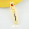 Cuchillo de Utilidad Oso Manzana Lindo de Dibujos Animados Abrecajas Portátil para Envíos Urgentes Cuchillo de Papel de Oficina Cuchillo Hecho a Mano para Estudiantes