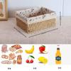Cesta de Armazenamento Tecida Caixa de Armazenamento para Mesa de Centro de Mesa Caixa de Armazenamento para Roupas Cosméticos Cesta de Rattan Caixa de Armazenamento Armazenamento