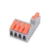 Terminal de Conexión Rápida Tipo Pulsador Uno-En-Cuatro-Fuera N4Ft14 para Cableado Doméstico y Conectores de Iluminación