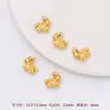 Acabado Mate Atrae la Fortuna Colgante de Caballo Hecho a Mano Accesorios para Collar DIY Cuentas de Riqueza Instantánea Pulsera Zodiacal del Año del Caballo