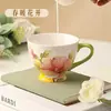Taza Grande para Desayuno, Taza para Cereal, Taza de Cerámica para el Hogar, Apta para Microondas, Taza para Leche, Avena, Taza