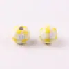 Cuentas Cuadros de Color Hechas a Mano Personalizadas 16mm20mm Cuentas Redondas Perforadas Manualidades Decorativas Cuentas Cuadros Fábrica