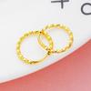Pendientes vietnamitas chapados en oro con arena, venta al por mayor, con hebilla de latón chapada en oro, con giro suave, para mujer, tres tamaños disponibles