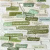 Pacote de Adesivos Poesia do Açúcar Série Coração Fragmentado Material de Fundo para Decoração de Diário em Inglês 50 Folhas Incluídas 6 Designs