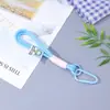 Etiqueta Tejida de Doble Capa Bloqueo de Color Cordón para Teléfono Etiqueta de Cuerda Colorida Colgante Cordón para Unidad USB Colgante Pequeño Antiperdida para Teléfono