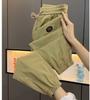 Pantalones Casuales Delgados de Seda de Hielo de Verano Pantalones Deportivos Cargo Recortados Holgados de Moda de Verano para Hombre Pantalones Largos para Hombre