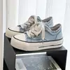 Zapatos de Lona Nuevos para Verano, Tenis Versátiles Casuales Estilo Vintage, Zapatos Originales Sucios de Nicho con Suela Gruesa, Zapatos Deportivos Gruesos