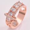 Anillo de piedra para mujer fabricantes de joyería de circón enviaron anillo de suministro de comercio exterior para mujer