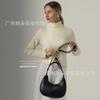 Bolsa de axila popular deste ano, bolsa feminina baguete, nova moda 2024, bolsa de ombro com corrente de diamante coreana