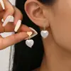 Pendientes de Perla Barroca Joyería Transfronteriza Europea y Americana Estilo Vacacional Vintage Francés Pendientes de Moda Versátiles para Mujer