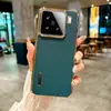 Venta de liquidación: Funda para Teléfono Xiaomi 15, Elegante Chapada Eléctricamente con Acabado de Alta Gama, Cubierta Protectora de Cuero Liso con Patrón Triangular para Xiaomi 15 Pro