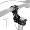 Potencia de Manillar Ajustable en Altura BUCKLOS para Bicicleta de Montaña MTB Ángulo de 60 Grados 31.8mm 25.4mm Adaptador de Horquilla