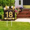 Srzkb3188 Amazon Cumpleaños Primer Año Decoración de Patio Inserto Tablero Hueco Ambiente de Fiesta Césped Inserto