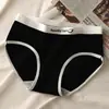 Roupa Íntima Feminina Japonesa Sem Costura Simples para Menina Estilo Japonês e Coreano Fofa Estudante Cintura Média Respirável Calcinhas Femininas Atacado