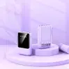 Power bank de 10000mAh com quatro cabos embutidos, carregador portátil mini compacto com luz LED, atacado transfronteiriço Amazon