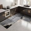 Felpudo para Puerta de Cocina que Absorbe Agua y Aceite, Alfombrilla Gruesa Antideslizante Resistente a la Suciedad para el Hogar, Alfombrilla de Piso para Cocina que Absorbe Agua y Aceite y es Antideslizante