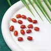 Acessórios de Ágata Vermelha Nanhong, Artesanato Cultural, Bebê Buda Dança do Leão, Contas com Padrão, Repolho, Pixiu, Joias Brocado Song, Materiais para DIY