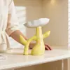 Enfeites Decorativos na Cor Creme com um Toque de Luxo para a Entrada da Sala de Estar, Arranjo de Flores de Mesa Estilo Francês Pequenos Enfeites