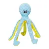 Venda Quente Transfronteiriça Polvo de Fleece de Coral Brinquedo para Pet Som de BB Boneco Polvo Universal para Gatos e Cachorros Brinquedo Resistente a Mordidas