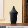 Vaso Preto Pequeno Zen Retrô Ornamentos Sala de Estar Chinesa Desktop Cerâmica Hidropônico Arranjo de Flores Buquê de Flores Secas Decoração