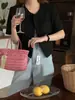 Jaqueta Xadrez Manga Curta Estilo Francês Chic Coreano para Mulheres, Cardigã Emagrecedor e Versátil